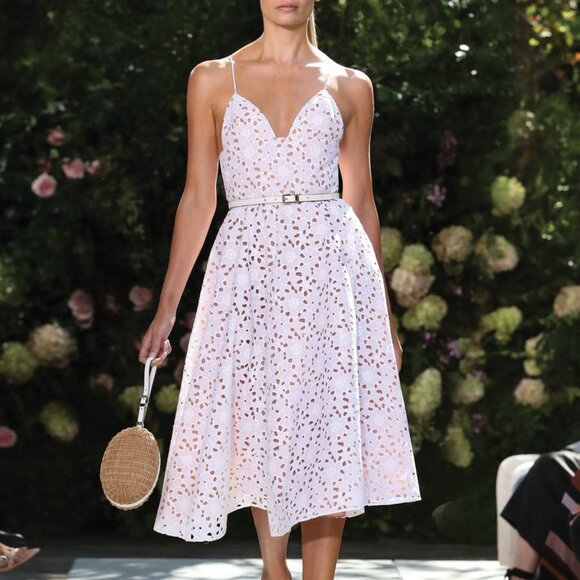 Michael Kors Collection Dresses & Skirts - Michael Kors Collection Floral Cotton Eyelet Dress NWT!